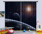3D Space Planet Curtains and Drapes LQH 127- Jess Art Decoration