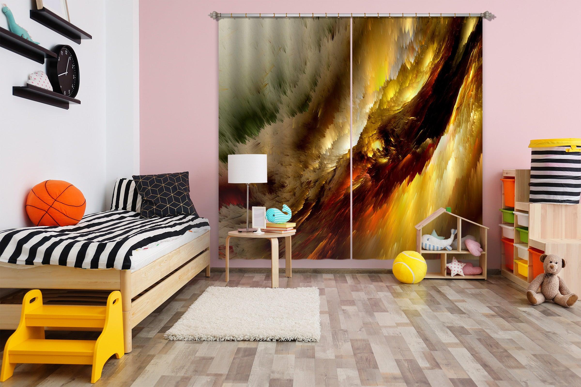 3D Abstract Cloud Pattern Curtains and Drapes A36- Jess Art Decoration