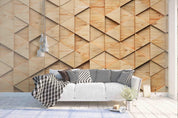 3D wooden color triangle texture wall mural wallpaper 28- Jess Art Decoration