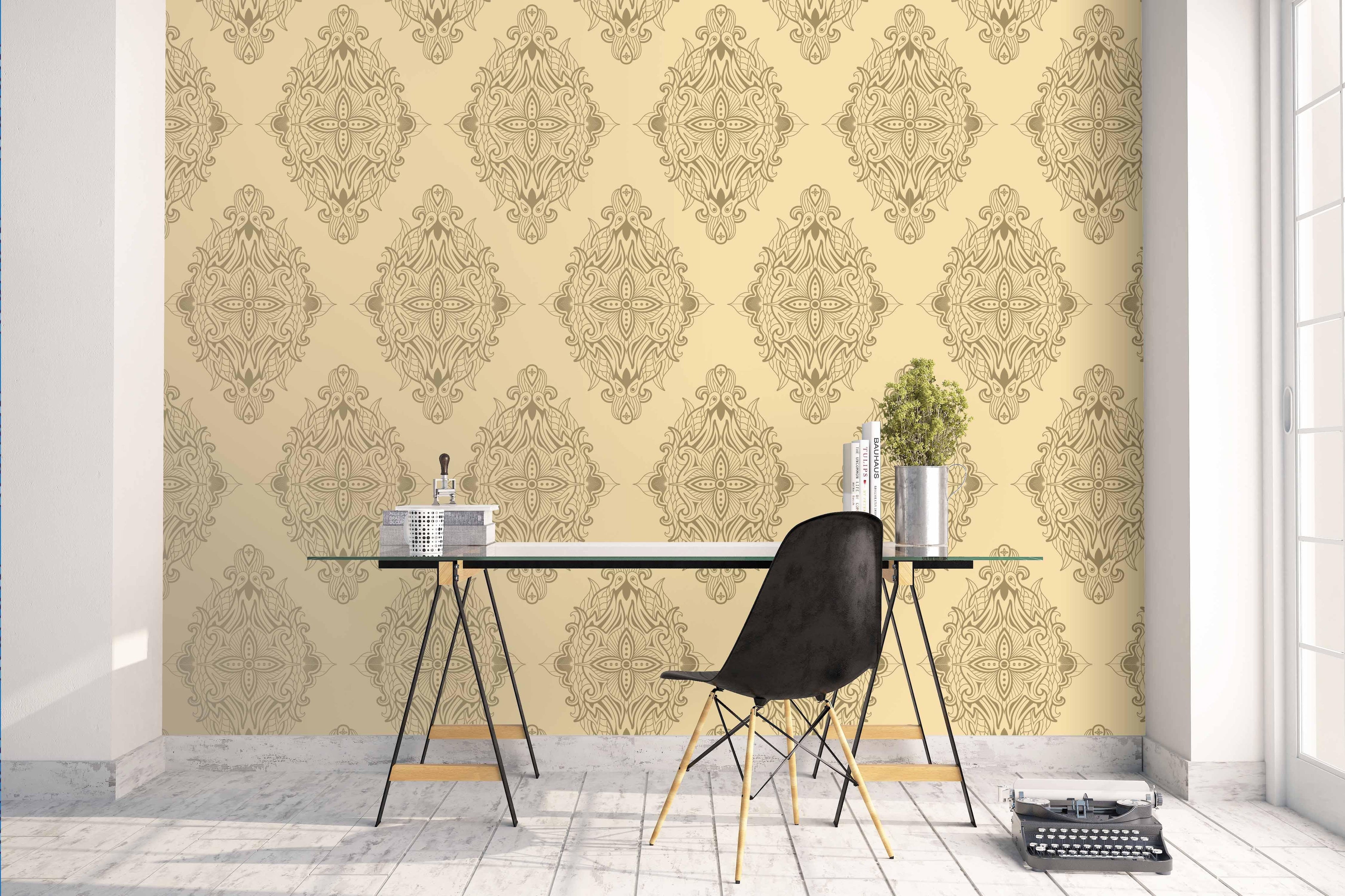 3D Yellow Pattern Wall Mural Wallpaper 165- Jess Art Decoration