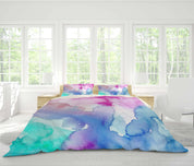 3D Watercolor Quilt Cover Set Bedding Set Pillowcases 81- Jess Art Decoration