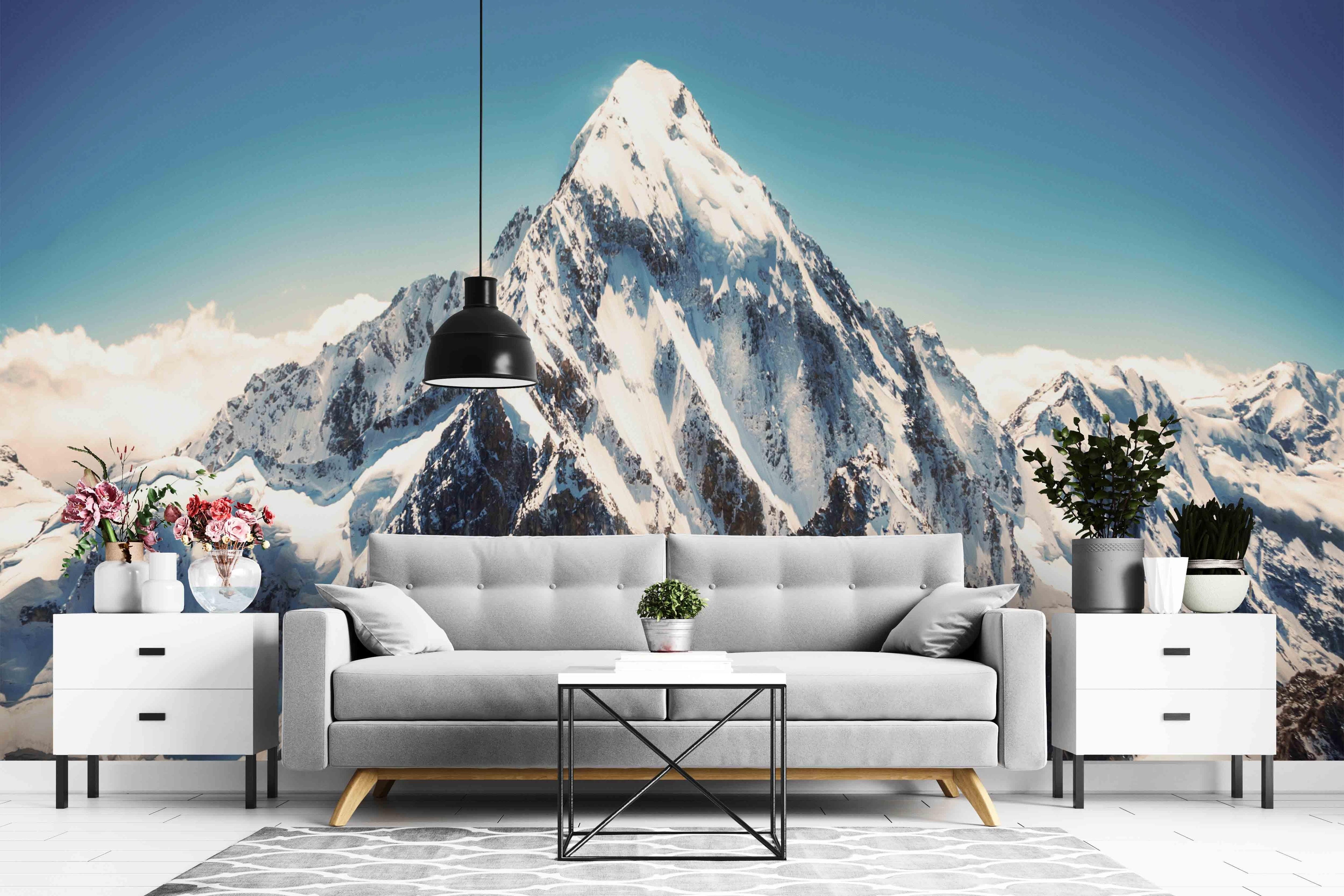 3D Blue Sky Snow Mountain Wall Mural Wallpaper 54- Jess Art Decoration