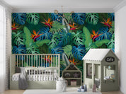 3D Tropical Green Leaf Floral Wall Mural Wallpaper GD 672- Jess Art Decoration