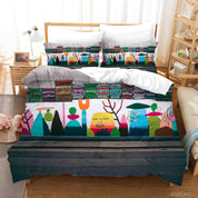 3D Abstract Art Street Graffiti Quilt Cover Set Bedding Set Duvet Cover Pillowcases 99- Jess Art Decoration