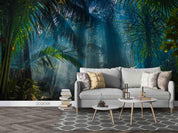 3D Tropical Jungle Palm Wall Mural Wallpaper LQH 10- Jess Art Decoration