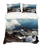 3D Snow Landscape Mountain Quilt Cover Set Bedding Set Pillowcases 26- Jess Art Decoration