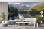 3D Landscape Mountain River Forest Wall Mural Wallpaper GD 4845- Jess Art Decoration