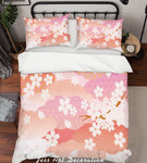 3D White Plum Blossom Floral Quilt Cover Set Bedding Set Pillowcases 32- Jess Art Decoration
