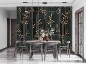 3D Modern Art Plaid Gold Leaf Wall Mural Wallpaper GD 2571- Jess Art Decoration