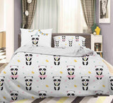 3D Cartoon Panda Quilt Cover Set Bedding Set Pillowcases 64- Jess Art Decoration
