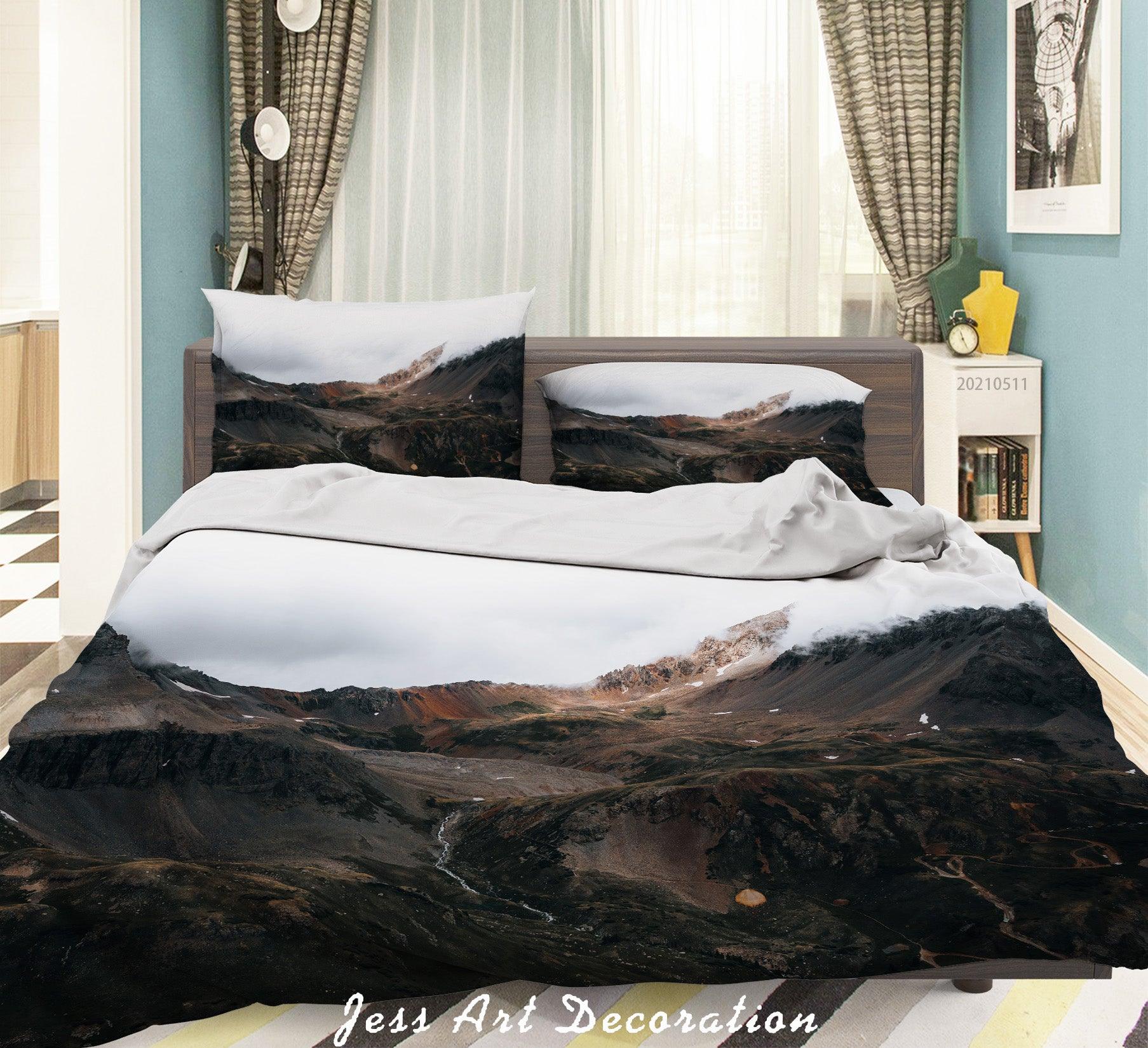 3D Sky Mountain Landscape Quilt Cover Set Bedding Set Duvet Cover Pillowcases 556- Jess Art Decoration