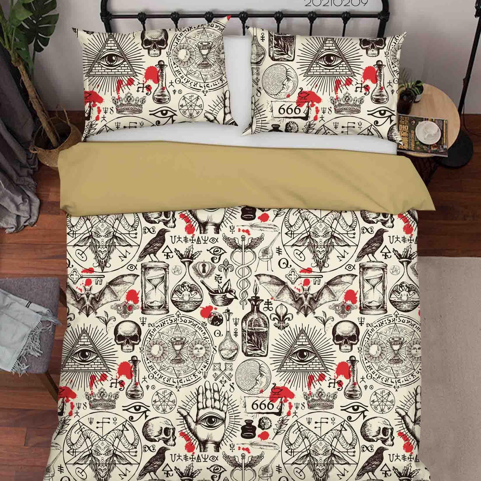 3D Abstract Animal Totem Symbol Quilt Cover Set Bedding Set Duvet Cover Pillowcases 46- Jess Art Decoration