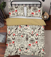 3D Abstract Animal Totem Symbol Quilt Cover Set Bedding Set Duvet Cover Pillowcases 46- Jess Art Decoration
