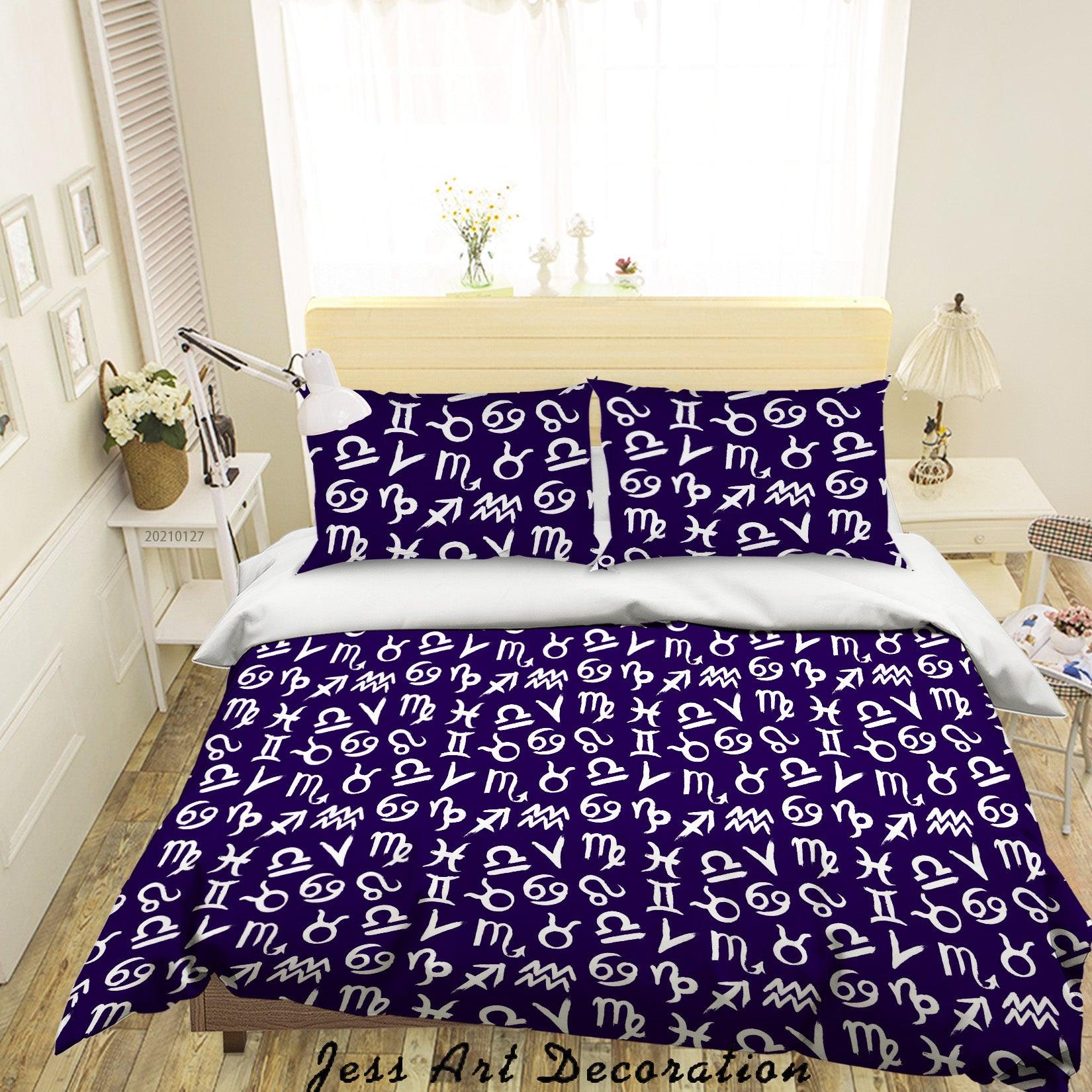 3D Abstract Alphabet Symbol Quilt Cover Set Bedding Set Duvet Cover Pillowcases 106- Jess Art Decoration