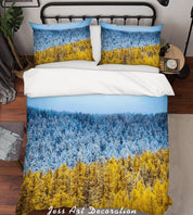 3D Pine Forest Landscape Quilt Cover Set Bedding Set Duvet Cover Pillowcases 124 LQH- Jess Art Decoration