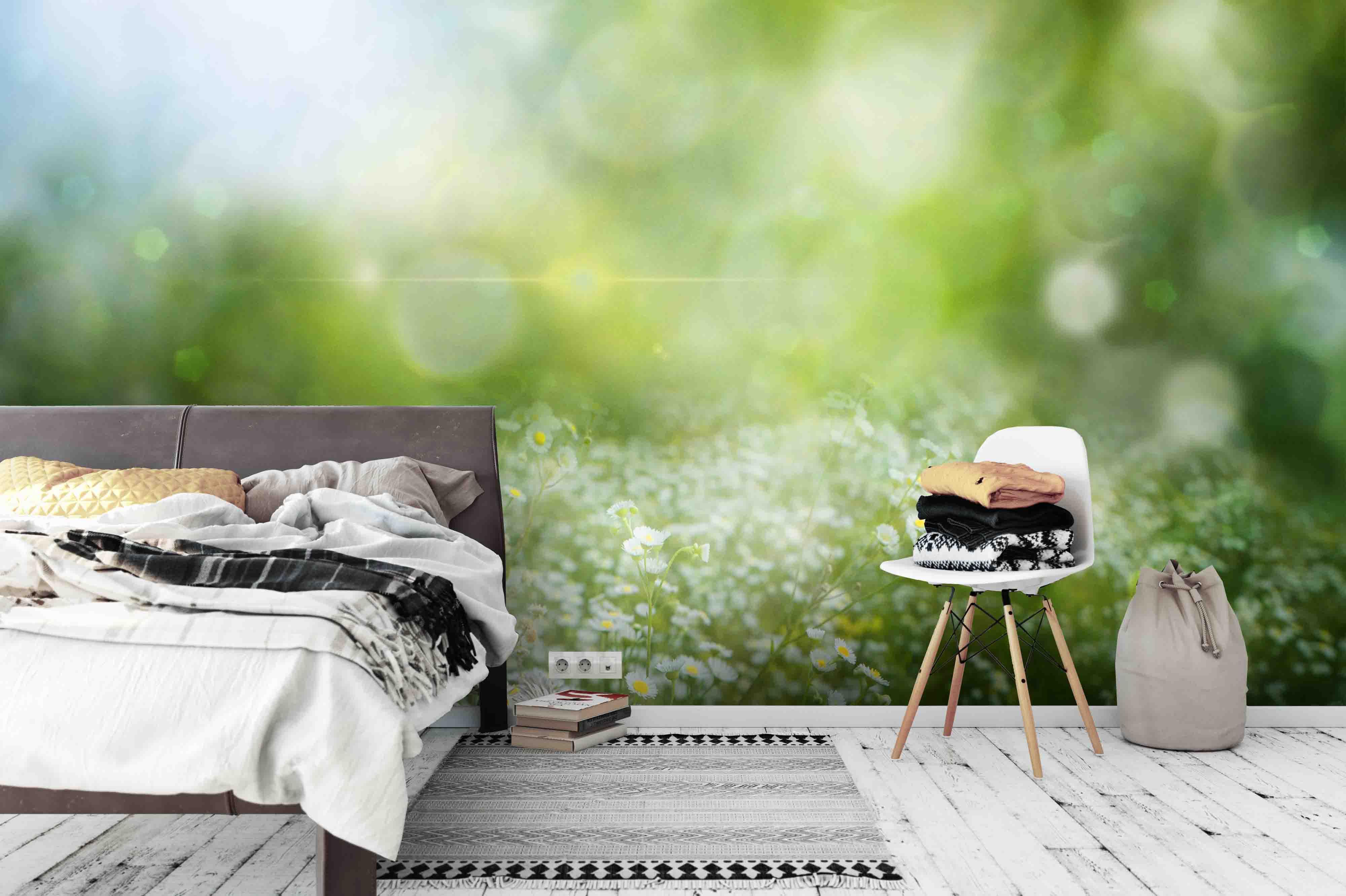 3D Wildflowers Field Wall Mural Wallpaper 5- Jess Art Decoration