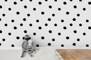 3D Black Flower Pattern Wall Mural Wallpaper A407 LQH- Jess Art Decoration
