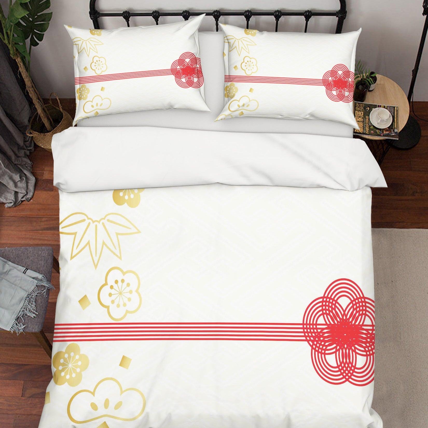 3D Abstract Floral Quilt Cover Set Bedding Set Pillowcases 52- Jess Art Decoration