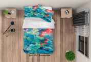 3D Abstract Color Oil Painting Quilt Cover Set Bedding Set Duvet Cover Pillowcases 124 LQH- Jess Art Decoration