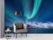 3D Snow Mountain Lake Aurora Borealis Landscape Wall Mural Wallpaper GD 3740- Jess Art Decoration