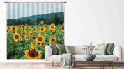 3D Sunflower Flower Sea Curtains and Drapes LQH 109- Jess Art Decoration