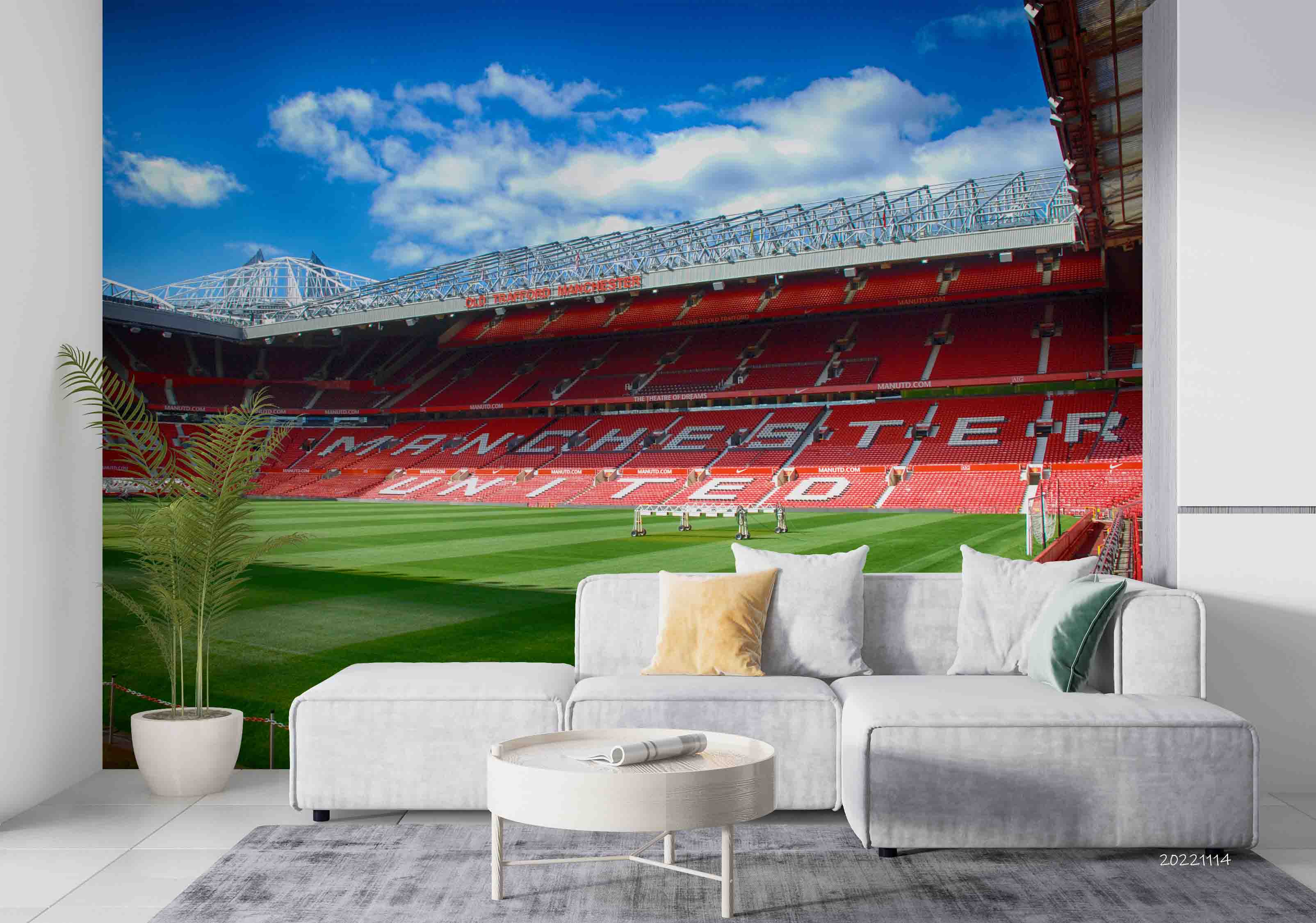 3D UK Old Trafford Stadium Wall Mural Wallpaper GD 212- Jess Art Decoration