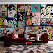3D Anime Poster Collage anime poster collage wall wall mural wallpaper for teen room