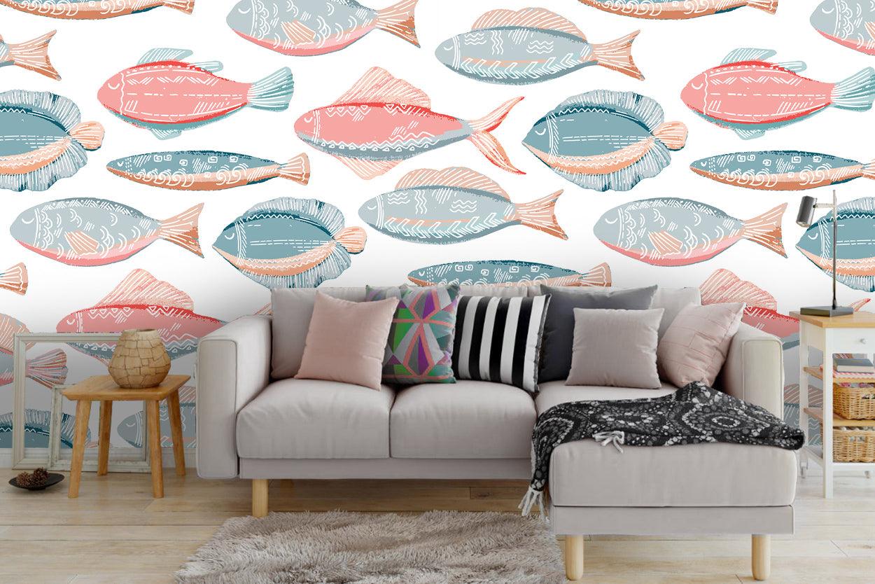 3D Fish Wall Mural Wallpaper 36- Jess Art Decoration