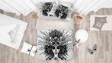 3D Skeleton Woman Quilt Cover Set Bedding Set Pillowcases 103- Jess Art Decoration