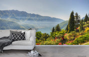 3D Mountain Forest Nature Landscape Wall Mural Wallpaper LQH 442- Jess Art Decoration