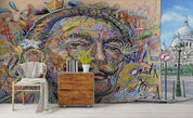 3D Graffiti Man Wall Mural Wallpaper SF39- Jess Art Decoration