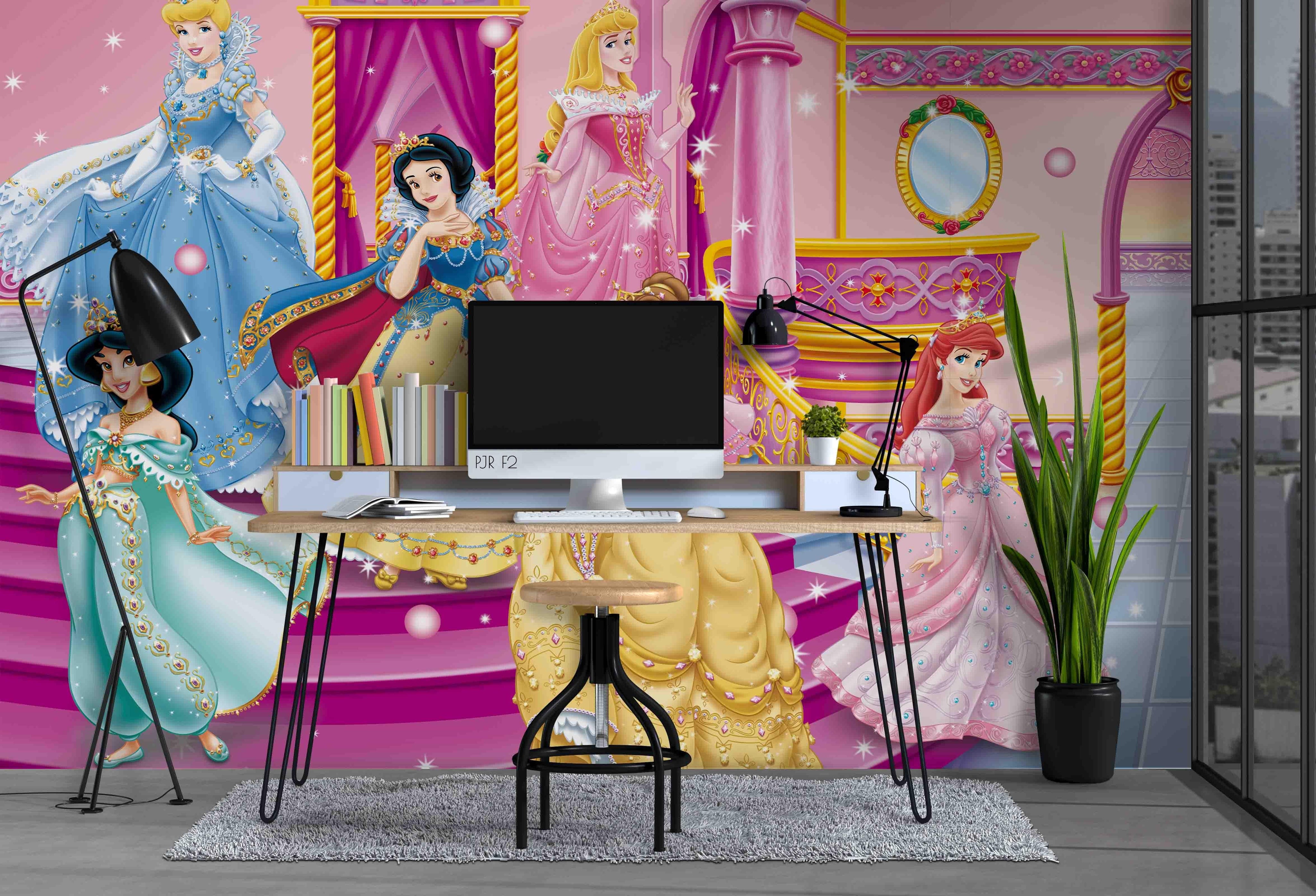 3D Cartoon Girl Princess Wall Mural Wallpaper WJ 2154- Jess Art Decoration