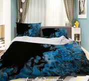 3D Abstract Blue Marble Texture Quilt Cover Set Bedding Set Duvet Cover Pillowcases 605- Jess Art Decoration