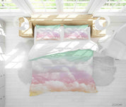 3D Watercolor Cloud Quilt Cover Set Bedding Set Duvet Cover Pillowcases 6- Jess Art Decoration