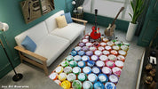 3D Spray Paint Pattern Graffiti Non-Slip Rug Mat A624 LQH- Jess Art Decoration