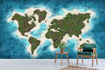 3D World Map Wall Mural Wallpaper SF02- Jess Art Decoration