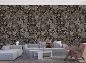 3D Vintage Floral Pattern Black White Wall Mural Wallpaper GD 224- Jess Art Decoration