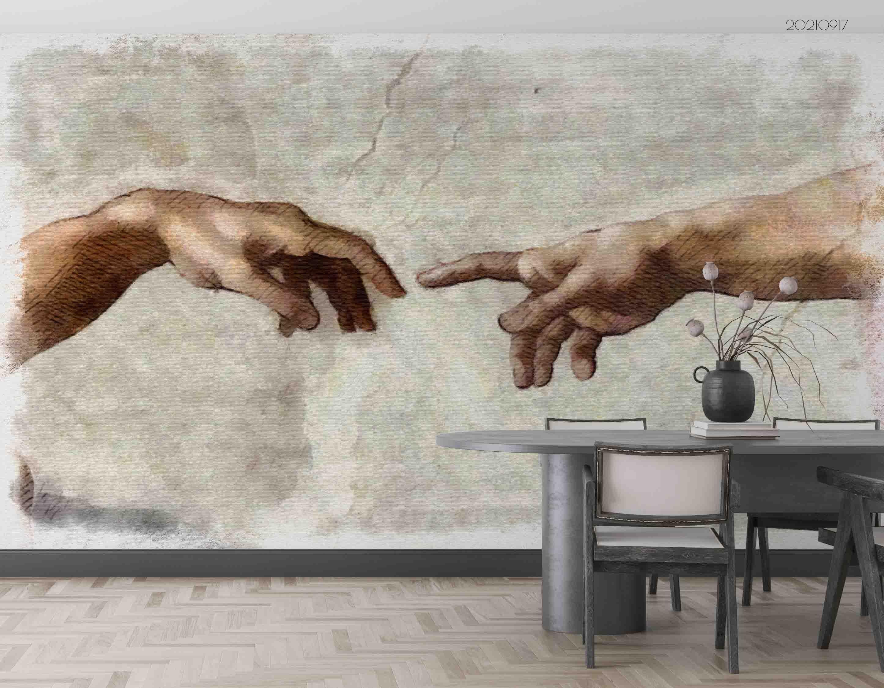 3D Art Graffiti Hand Wall Mural Wallpaper LQH 31- Jess Art Decoration