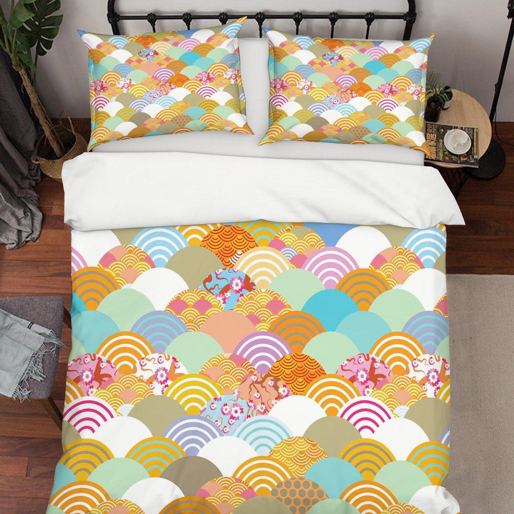 3D Abstract Forest Floral Quilt Cover Set Bedding Set Pillowcases 45- Jess Art Decoration