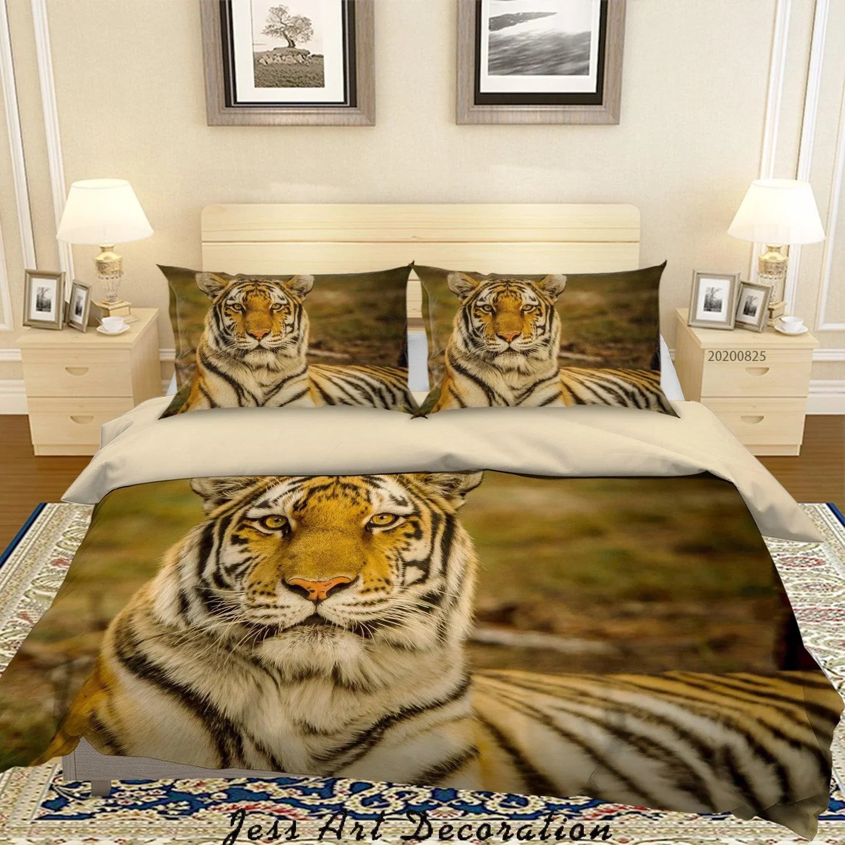 3D Nature Landscape Tiger Quilt Cover Set Bedding Set Duvet Cover Pillowcases WJ 3306- Jess Art Decoration