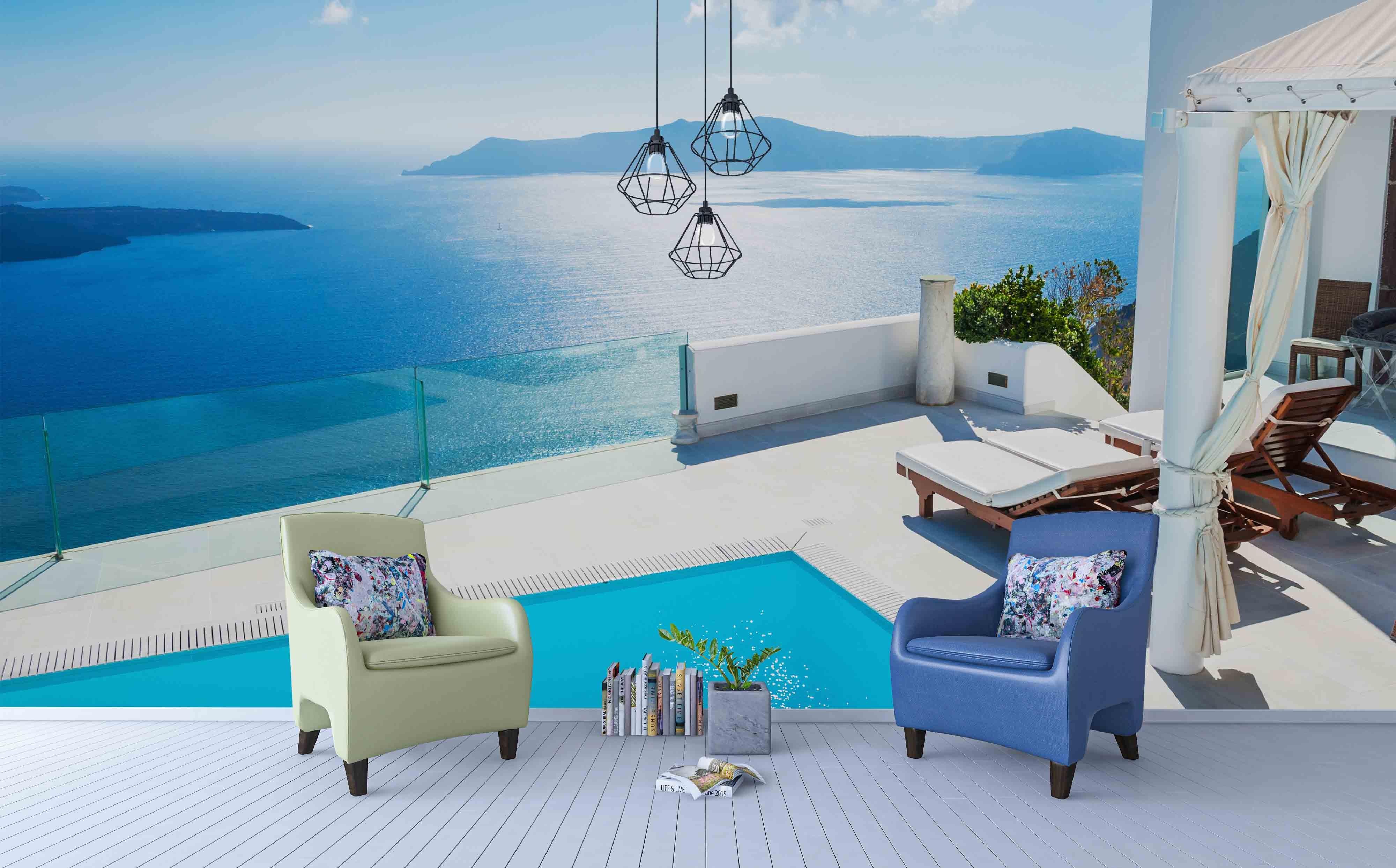 3D Blue Sky Sea Wall Mural Wallpaper 67- Jess Art Decoration