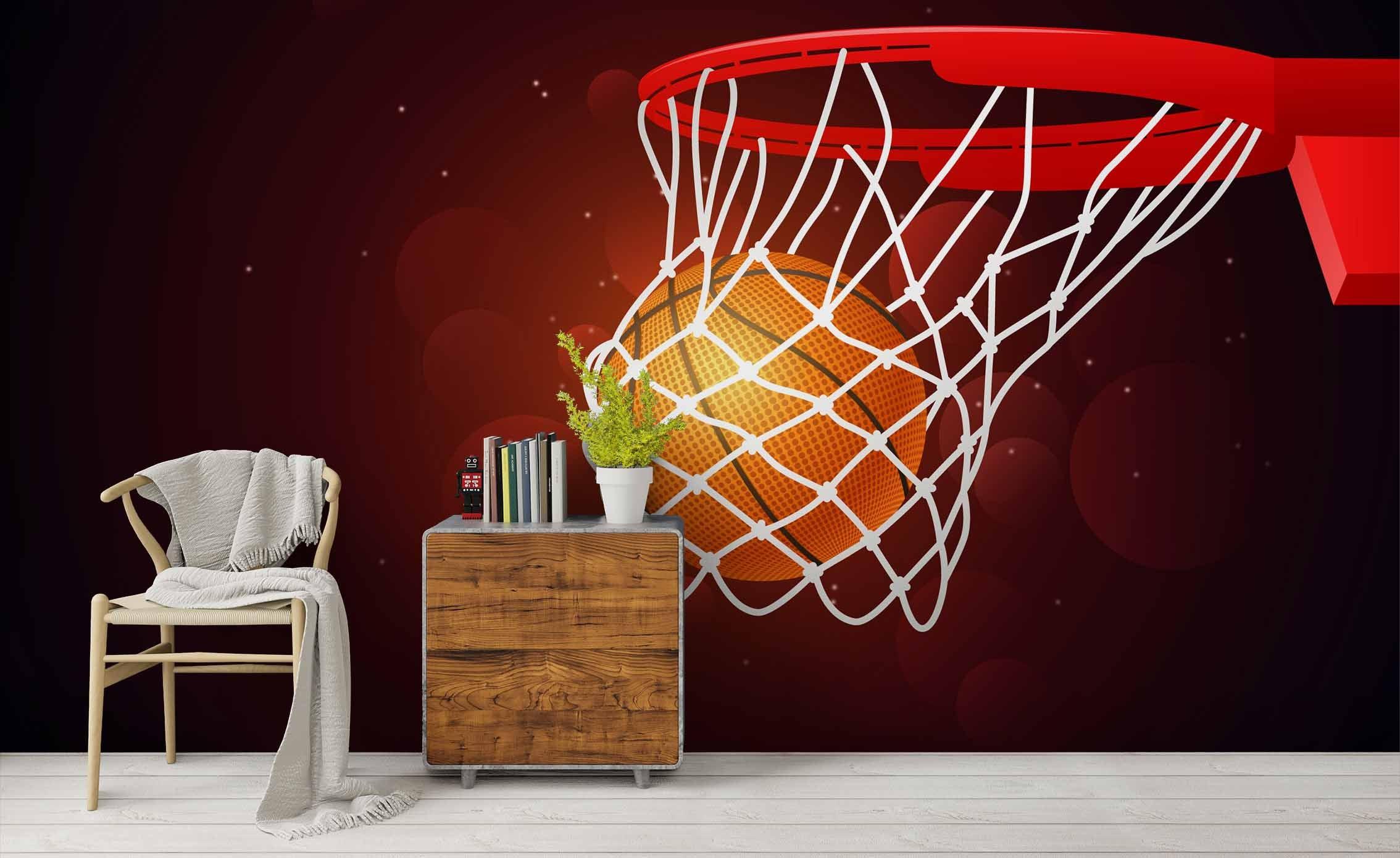 3D Basketball Pattern Wall Mural Wallpaper 33- Jess Art Decoration