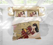 3D Abstract Kimono Woman Quilt Cover Set Bedding Set Pillowcases 76- Jess Art Decoration