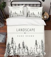 3D Cartoon Plants White Quilt Cover Set Bedding Set Pillowcases 1- Jess Art Decoration