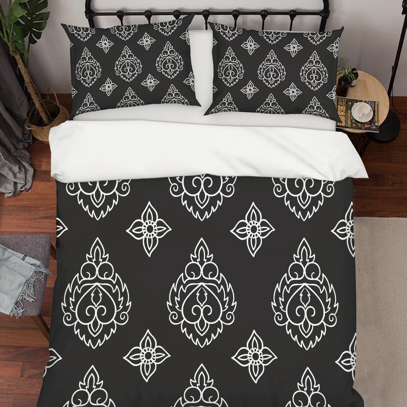 3D White Decorative Pattern Quilt Cover Set Bedding Set Pillowcases 151- Jess Art Decoration