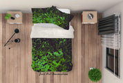 3D Green Leaves Quilt Cover Set Bedding Set Duvet Cover Pillowcases LQH A92- Jess Art Decoration