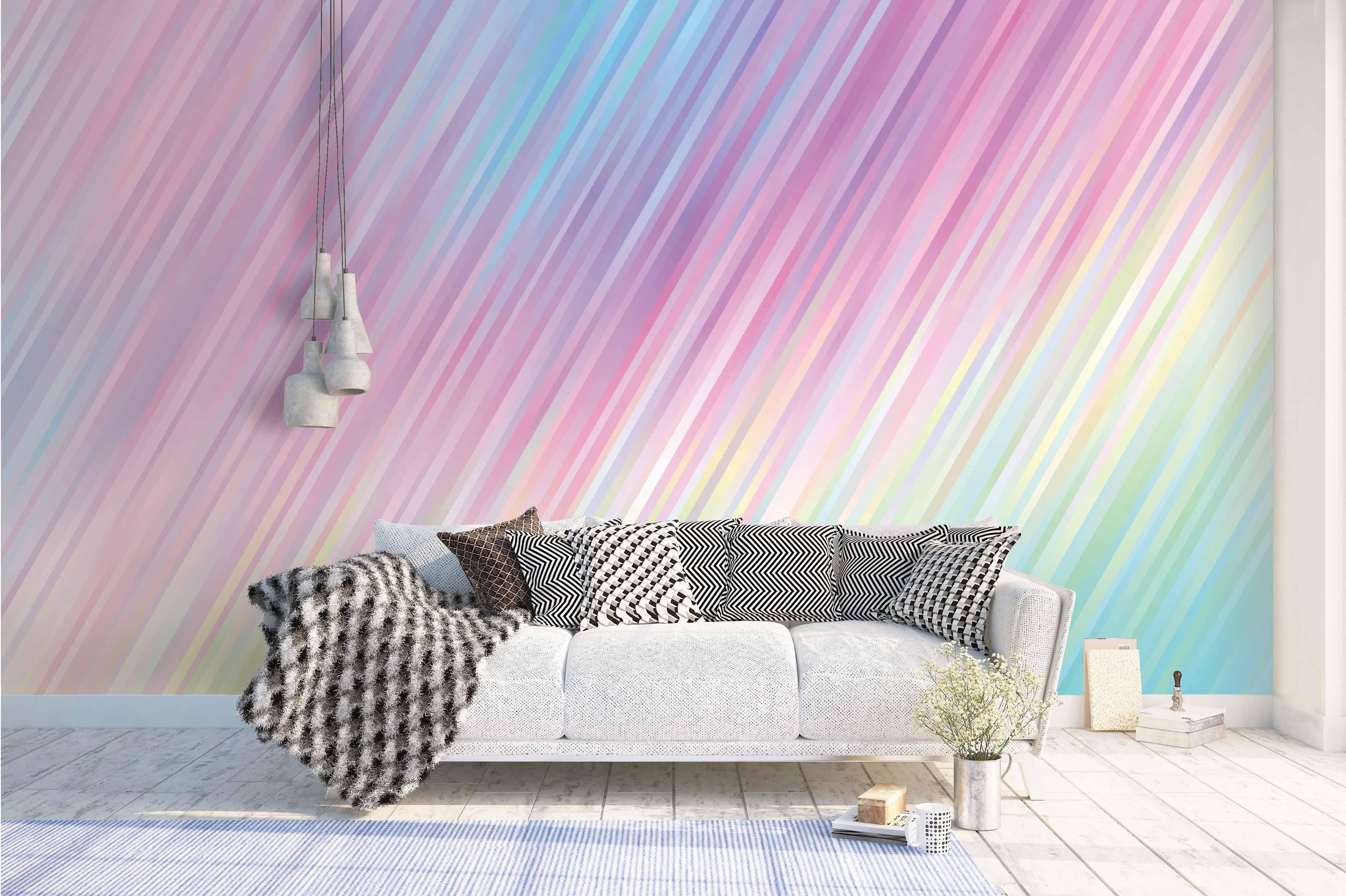 3D Color Line Gradient Wall Mural Wallpaper 21- Jess Art Decoration