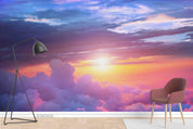3D Sunset Sky Cloud Landscape Wall Mural Wallpaper LQH 509- Jess Art Decoration
