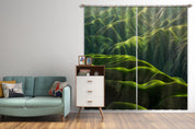 3D Landscape Mountain Green Vegetation Curtains and Drapes GD 4198- Jess Art Decoration