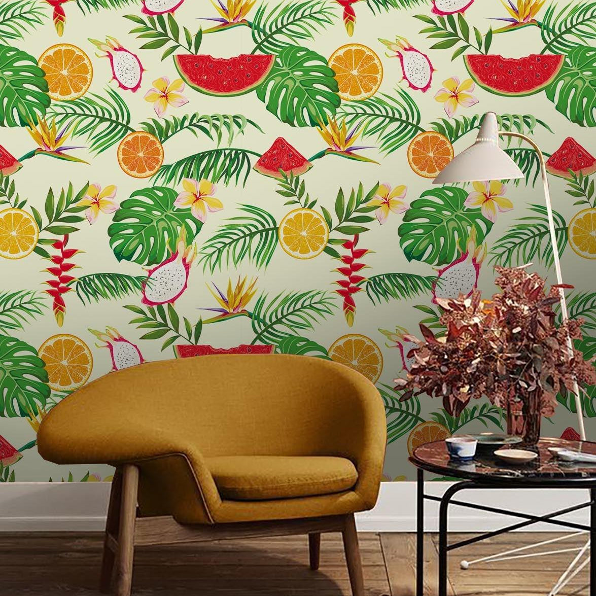 3D Fresh Fruit Leaves Wall Mural Wallpaper 38- Jess Art Decoration
